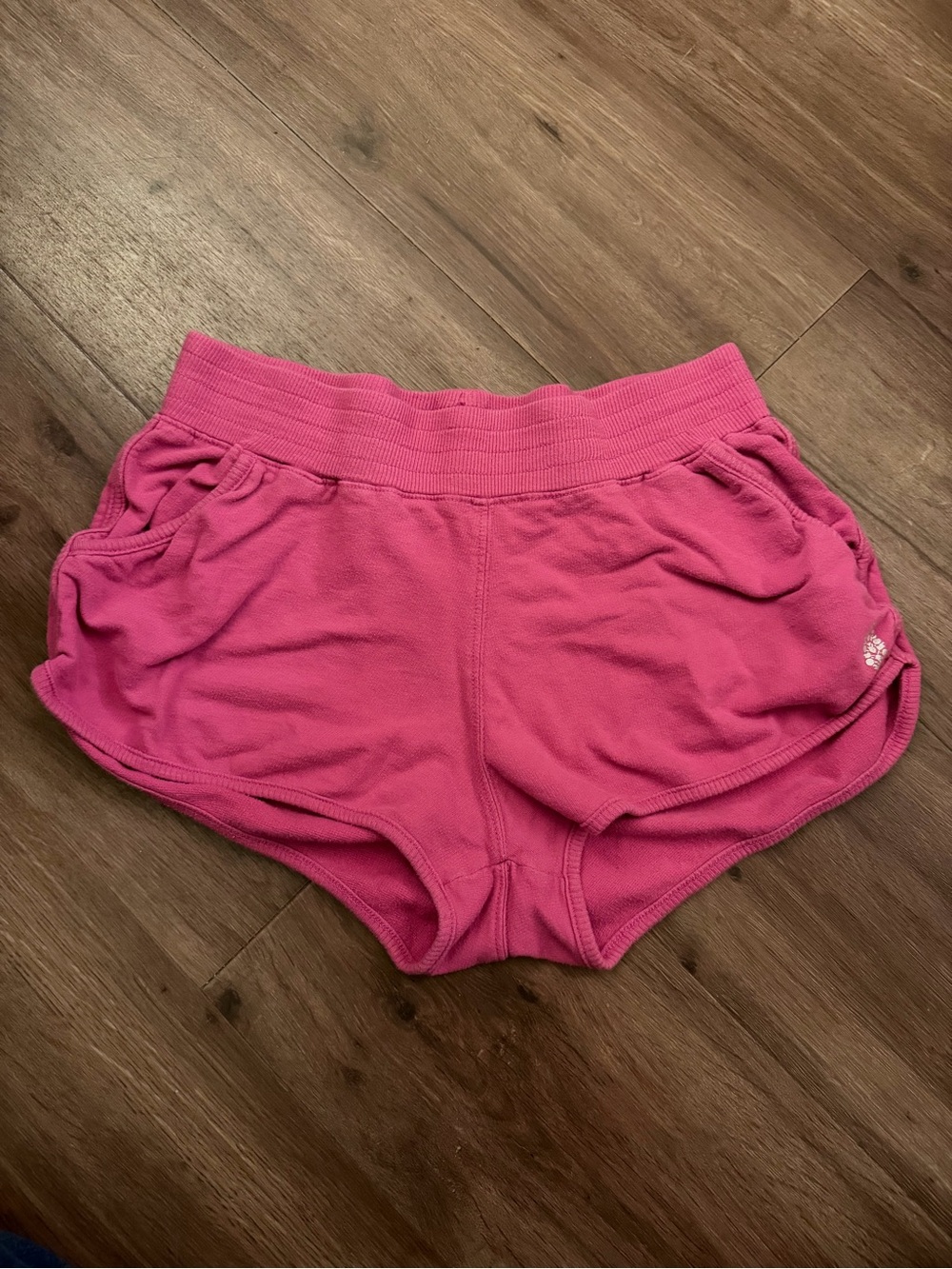 Free People Hot Pink Athletic Lounge Shorts